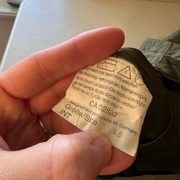 Patrizia S By Mondi Germany Green High Waisted Zipper Cropped Trousers Size 18/L - Picture 11 of 16